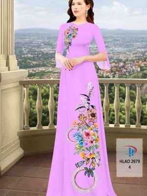 Vải Áo Dài Hoa In 3D AD HLAD2979 39